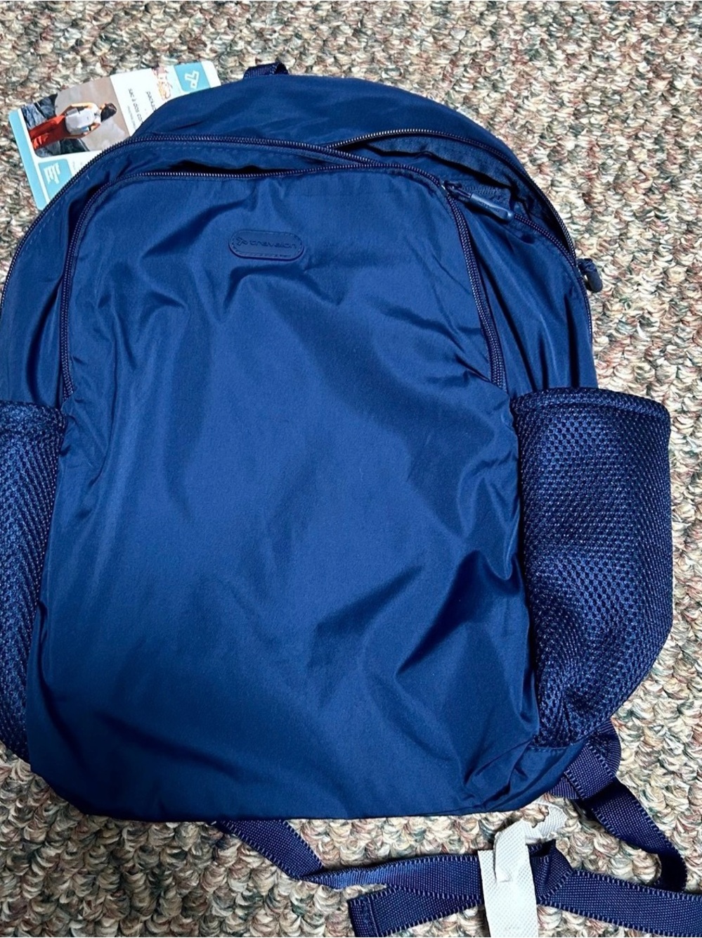 Travelon Navy Blue Lightweight Travel Backpack